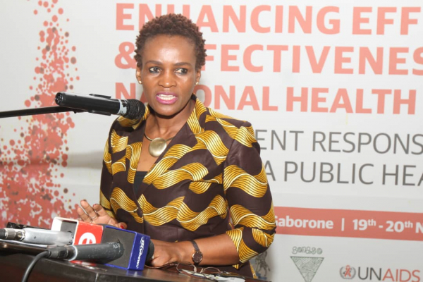 Ruth Maphorisa, Permeant Secretary, Ministry of Health and Wellness. 